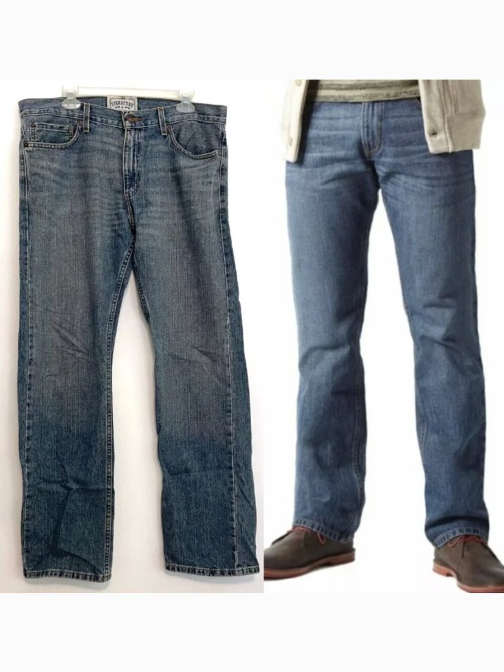 SIGNATURE BY LEVI STRAUSS CO LEVI'S LEVIS Mens Slim Straight Jeans 34x32 W34 L32